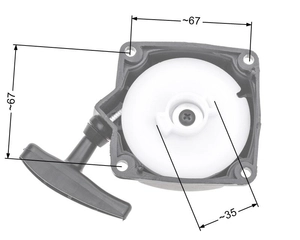 NAC CG330B CG430B startér pro zahradní vyžínače z trhu NZ38