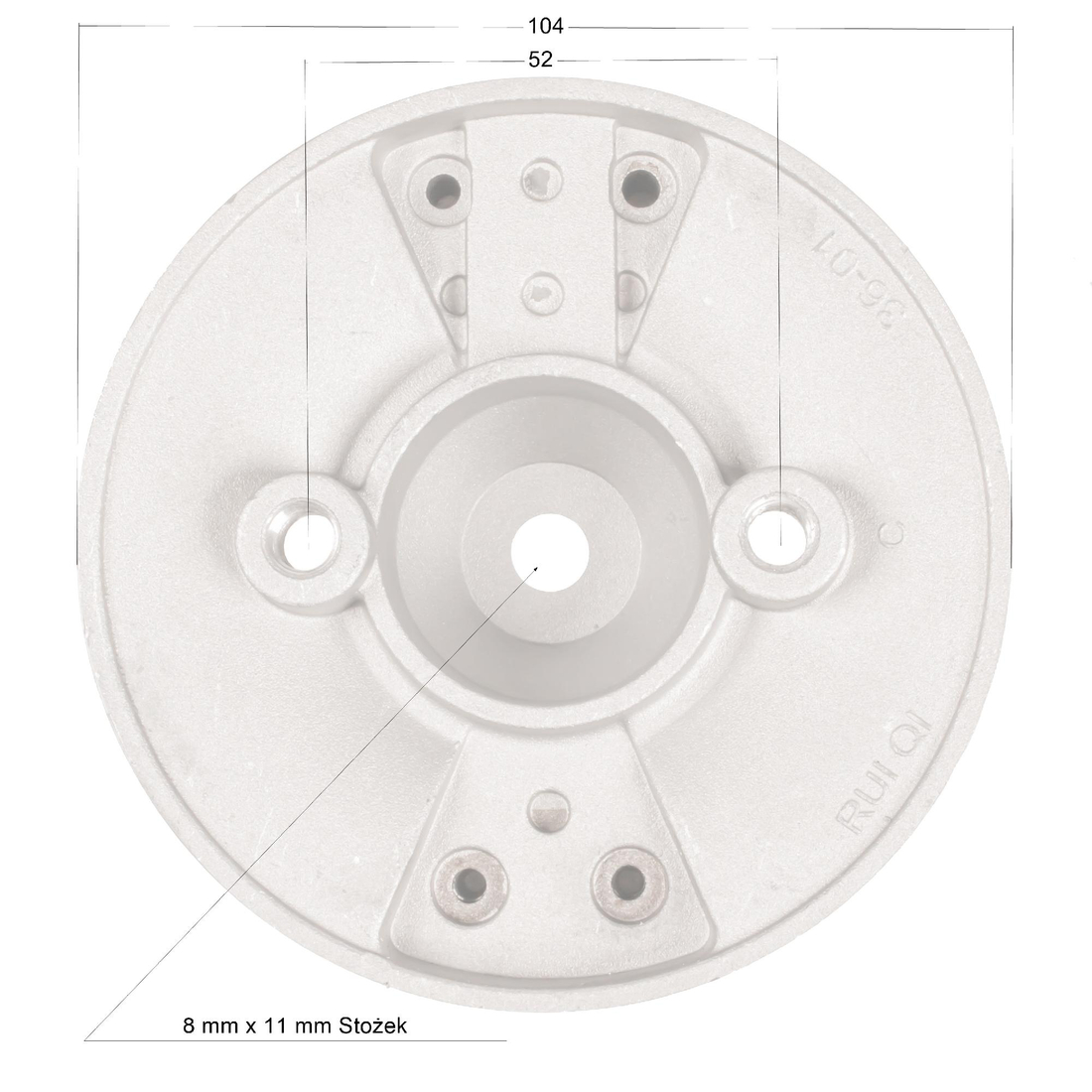 Koło magnesowe Cedrus CEDUW520 600011 – wymiary orientacyjne