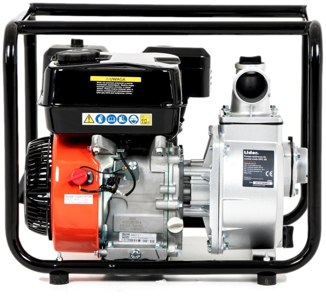 LIDER DPC50 MOTOR PUMP COMPACT FUEL FIREFIGHTERS' PUMP FOR CLEAN WATER HIGH-POWER 28000 l/h 28m3/h - OFFICIAL DISTRIBUTOR - AUTHORIZED LIDER DEALER