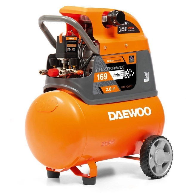 DAEWOO DAC 24D PISTON OIL COMPRESSOR AIR COMPRESSOR 24L - OFFICIAL DISTRIBUTOR - AUTHORIZED DAEWOO DEALER