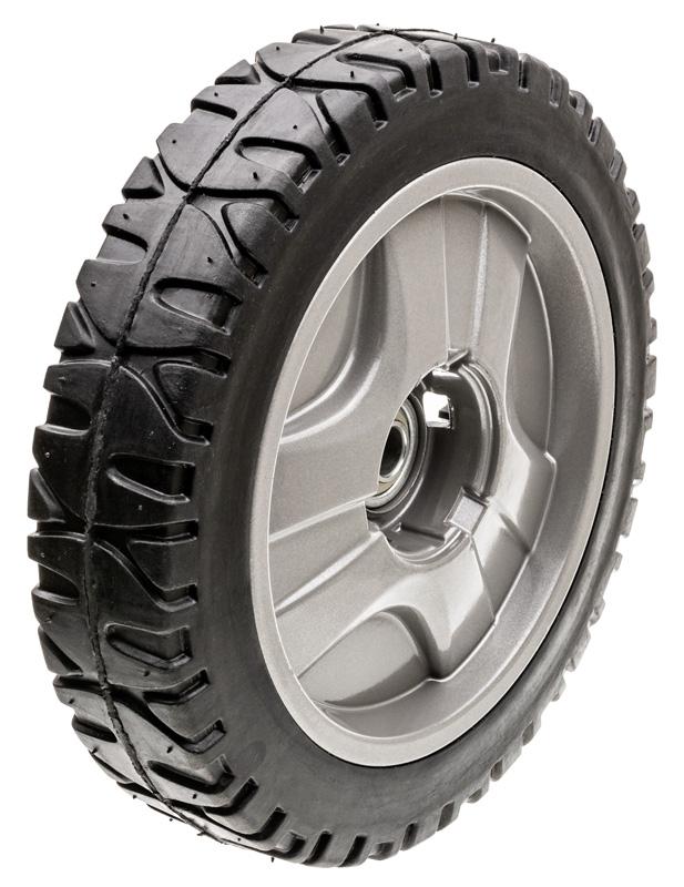 Koło tylne 9” do kosiarki Weibang WB537SCV AL 2018 – widok zewnętrzny, część oryginalna 5340309011/40