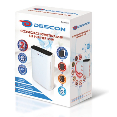 DEDRA DESCON DA-P055 COVID-19 AIR CLEANER FOR SMOG ANTI-VIRUS CORONavirus LICENSER 55W 30m2, LCD DISPLAY EWIMAX OFFICIAL DISTRIBUTOR - AUTHORIZED DEALER DEDRA