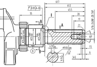 Engine Rato R180 horizontal shaft 19.05 mm / 61 mm R180