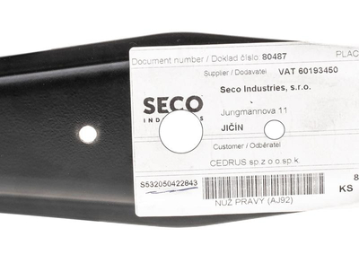 Cedrus lawn mower blade Cedrus tractor Challenge right PART ORIGINAL S532050422843