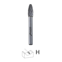 DEDRA 07F671 Frez trzpieniowy płomieniowy H12x32mm 6mm węglikowy do metalu gradownik