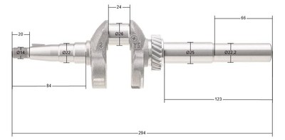 Klikový hřídel Cedrus Y139V 480430