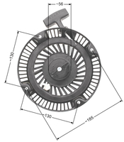 B&S Z400 / Z500 starter replacement. 695058 591606 NZ543
