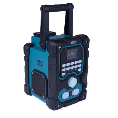 RADIO AKUMULATOROWE, RADIO BUDOWLANE DEDRA SAS+ALL DED7006BT 18V, DAB+/FM, BLUETOOTH, USB