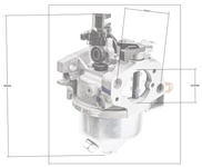 Gaźnik Loncin LC1P65FA CZĘŚĆ ORYGINALNA 170022107-0002