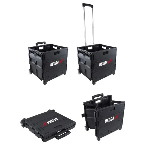 FOLDING WORKSHOP CART, BOX 43X38X41.5 CM - DEDRA N1000