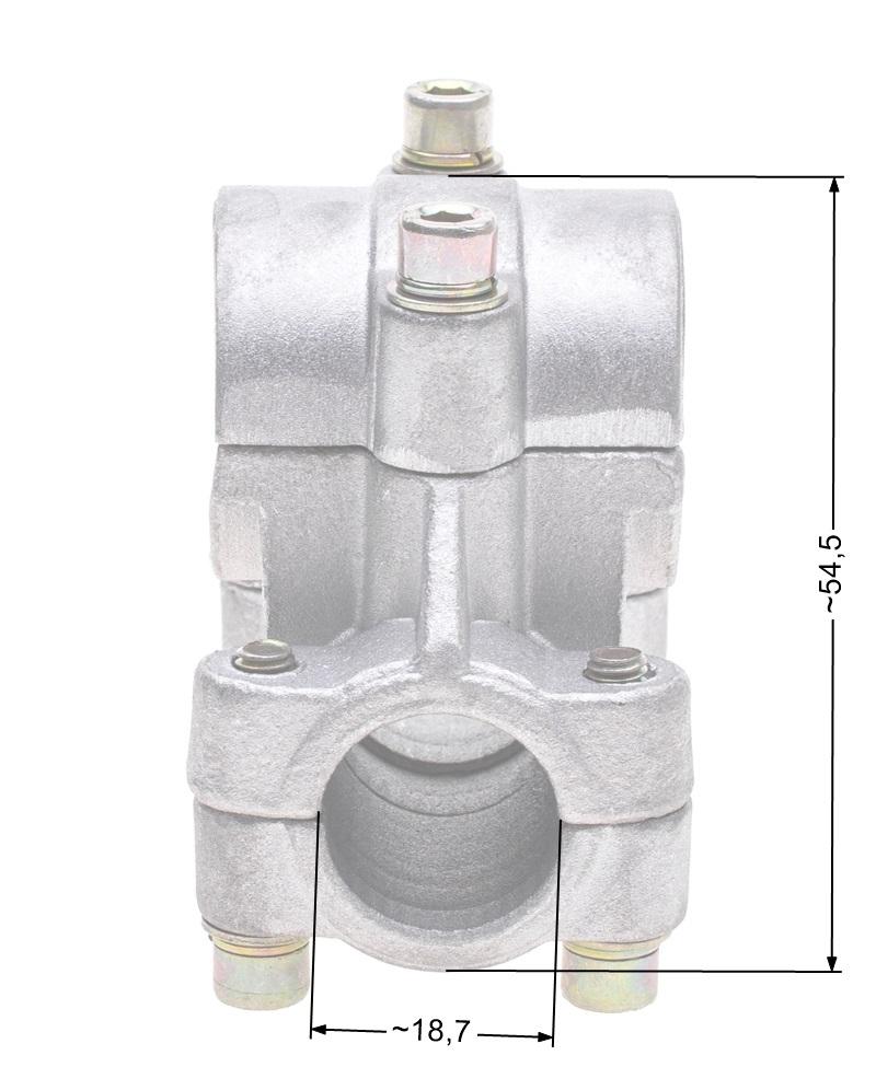 Mocowanie uchwytu sterującego NAC 26mm wykaszarki marketowe NZ190 - zdjęcie 2