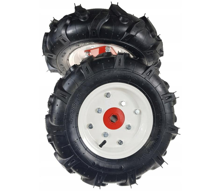 4.0-8 400mm 8'' inflatable rubber tyres Pair set for MASTERCUT HSDT soil compactor