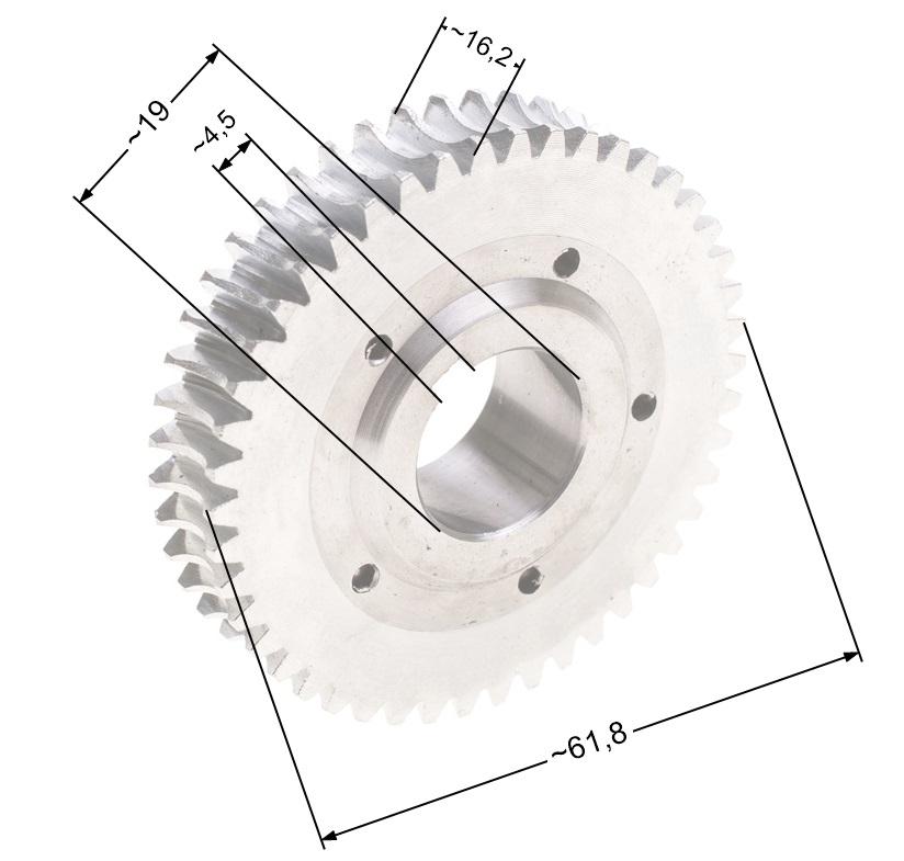 Ślimacznica przekładni Nac WR8005-750-TIE75-W