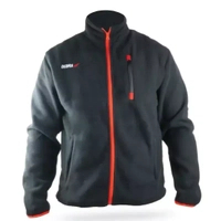 DEDRA BH6PB-M Bluza polarowa męska polar roboczy BHP czarna M 300 g/m²