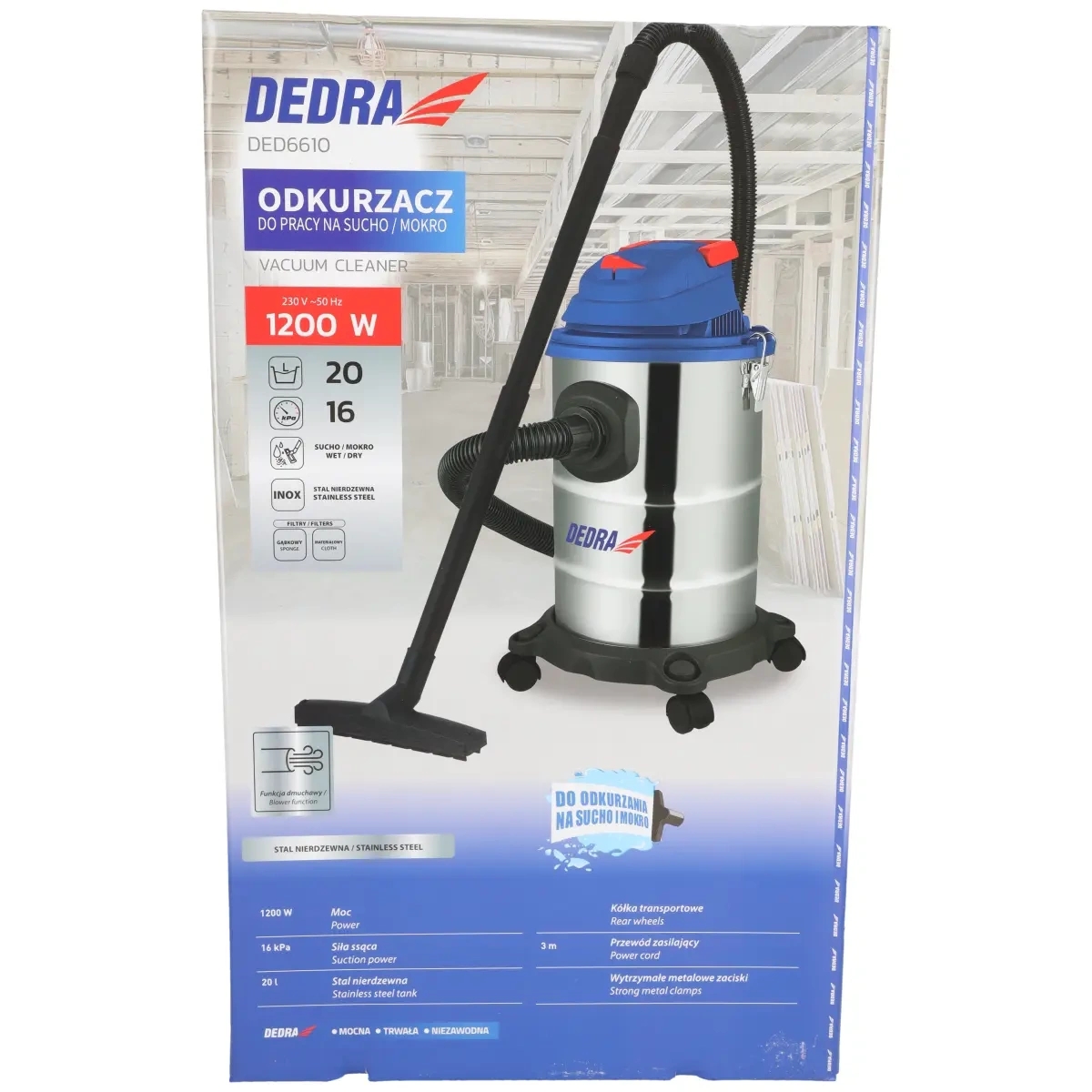 Funkcja wydmuchu odkurzacza DEDRA DED6610