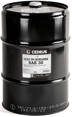 CEDRUS ENGINE OIL SAE30 60 L BASKET FOR MOTORIZED MOWERS TRAKTORKS AGREGATES SOILWASHERS NAC,OLEO-MAC,STIHL,B&S Briggs & Stratton,HONDA,SUBARU etc. for four-stroke engines - EWIMAX - OFFICIAL DISTRIBUTOR - AUTHORIZED DEALER CEDRUS