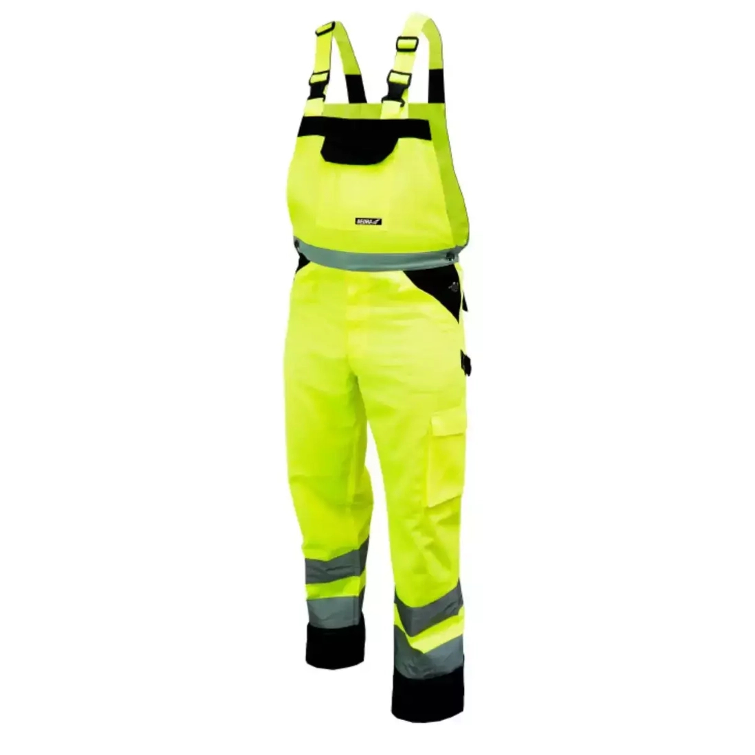 SPODNIE OCHRONNE OGRODNICZKI DEDRA BH81SO1-XL ODBLASKOWE ROZMIAR XL, ŻÓŁTE