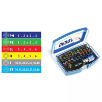 Set of screwdriver bits 32pcs, plast box