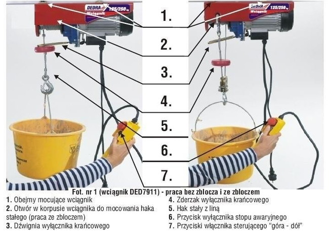 DEDRA DED7911 ELECTRIC CABLE TIGHTENER 250kG EWIMAX OFFICIAL DISTRIBUTOR - AUTHORIZED DEALER DEDRA