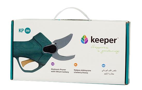 KEEPER KP280 SEKATOR AKUMULATOROWY NOŻYCE ELEKTRYCZNE DO ŻYWOPŁOTU OGRODOWY RĘCZNY DO GAŁĘZI ROŚLIN KRZEWÓW KRZAKÓW