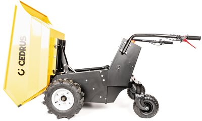 CEDRUS TA500 BATERIOVÝ STAVEBNÍ TRANSPORTÉR ZAHRADNÍ TRAKAŘ SKLÁPĚČ 48V 20AH 1000W - OFICIÁLNÍ DISTRIBUTOR - AUTORIZOVANÝ PRODEJCE CEDRUS