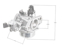 Loncin G420F carburetor ORIGINAL PART 170020446-T190