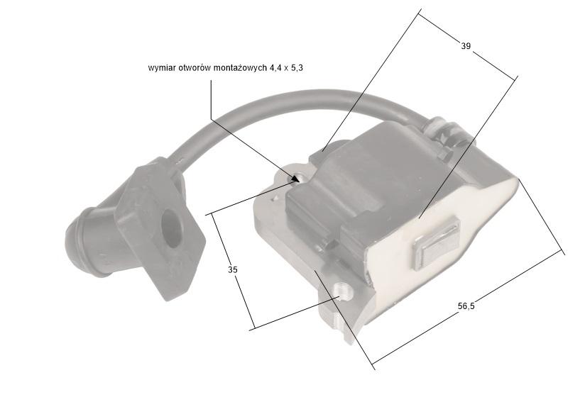 Moduł zapłonowy Honda GX35NT 30500-Z3F-003 widok z boku