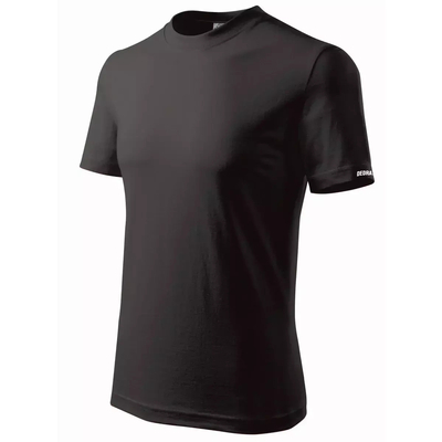 Koszulka męska T-shirt XXXL, czarna, 100% bawełna