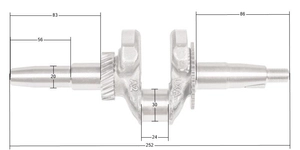 Wał korbowy Loncin LC2500-AS 2500(D)-AS LC168F-2 CZĘŚĆ ORYGINALNA 130290005-0001