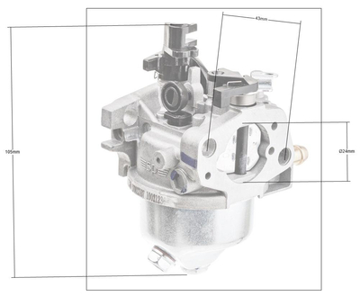Loncin LC1P65FA karburátor ORIGINÁLNÍ DÍL 170022107-0002