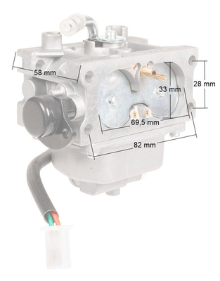 Loncin LC2P77F carburetor ORIGINAL PART 170022434-0001