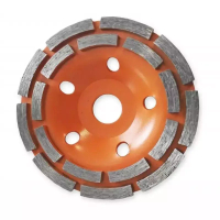 DEDRA HP043 Tarcza diamentowa garnkowa do szlifowania betonu i kamienia 230/22,2 mm podwójny segment