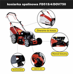 MASTERCUT FD51S/4/DOV750_HW BENZÍNOVÁ SEKAČKA S POHONEM 