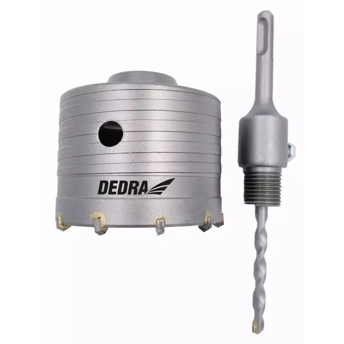 Wiertło koronkowe 100mm HM z uchwytem SDS+ Dedra DED1507-D