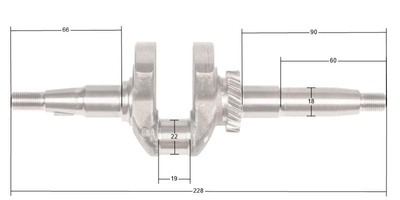 Wał korbowy Loncin LC2000i LC148F CZĘŚĆ ORYGINALNA 130290374-0001
