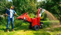 Cedrus RB05 PRO-HE Rębak Rozdrabniacz Spalinowy Do Gałęzi 15 KM 12 cm Hydrauliczny