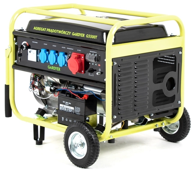 AGREGAT PRĄDOTWÓRCZY GENERATOR PRĄDU TRÓJFAZOWY GARDYER G5500T 5.5 KW ESTART - OFICJALNY DYSTRYBUTOR - AUTORYZOWANY DEALER GARDYER