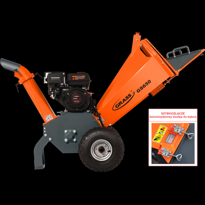 GRASS GS650 ROZDRABNIACZ SPALINOWY REBAK DO GAŁĘZI 10cm ! GRASS GS650  = Lumag Rambo HC10  - EWIMAX - OFICJALNY DYSTRYBUTOR - AUTORYZOWANY DEALER GRASS