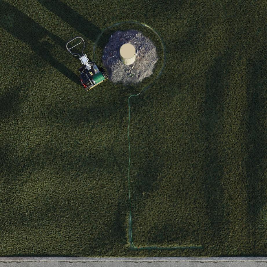 Vonblon KVM600MH - prowadzenie dwóch przewodów wokół przeszkód