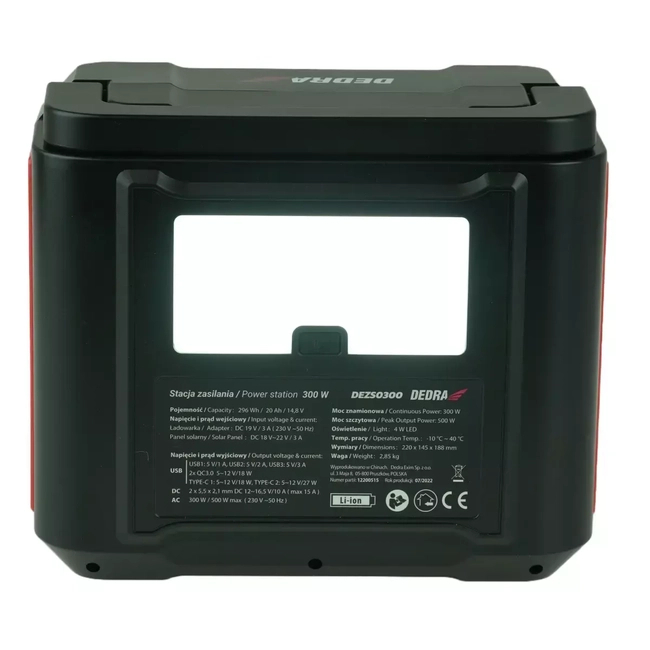 STACJA ZASILANIA DEDRA DEZS0300 300/500W