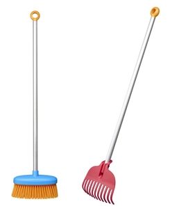 Szczotka i grabie dla dzieci My First Fiskars 1062474 – zestaw ogrodowy