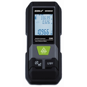 DEDRA MC0932 Dalmierz laserowy 30 m mini miara laserowa urządzenie pomiarowe IP54