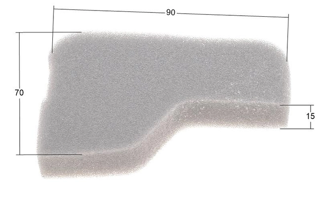 Filtr powietrza Loncin LC1P61FE LC1P65FE CZĘŚĆ ORYGINALNA 180130251-0001