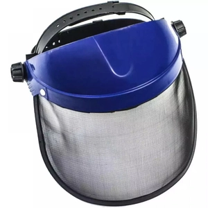 Polycarbonate face shield with visor,length.24cm