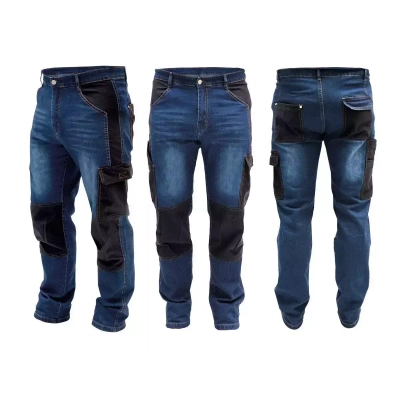 DEDRA BH45SP-M Spodnie jeans robocze, dżinsy z denimu 280 g/m², rozmiar M
