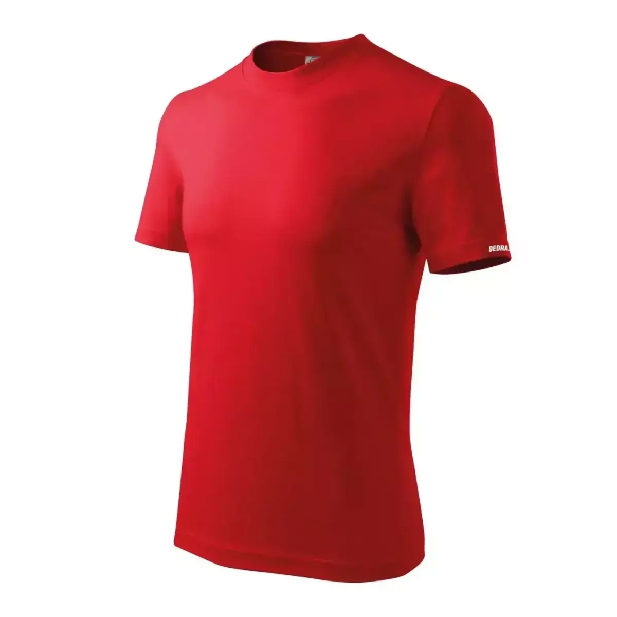 DEDRA BH5TC-XXXL pánské tričko, červené, 100 % bavlna, pracovní oděv, velikost XXXL