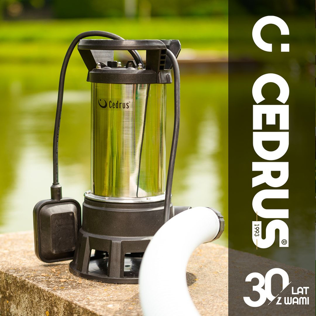 CEDRUS PZ1100 DRAINAGE CLEAN WATER PUMP INOX 1100W 20000 l/h - EWIMAX - OFFICIAL DISTRIBUTOR - AUTHORIZED DEALER CEDRUS