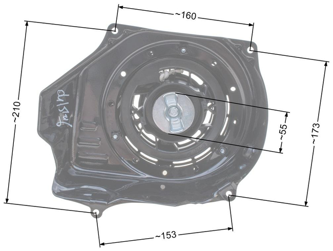 Loncin manual starter kpl. G200F ORIGINAL PART 193490016-0001