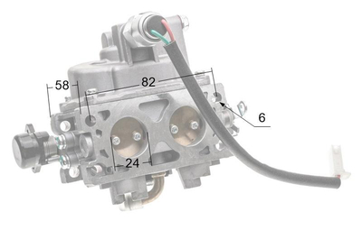 Karburátor Loncin LC2P77F ORIGINÁLNÍ DÍL 170021421-0001