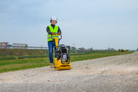 CEDRUS ZG04 160 KG DIESEL SOIL COMPACTOR WITH HYDRAULIC REVERSE TWO-WAY FORWARD-REVERSE PLATE COMPACTOR 6.9 KM + TRANSPORT WHEELS - AUTHORIZED CEDRUS DEALER